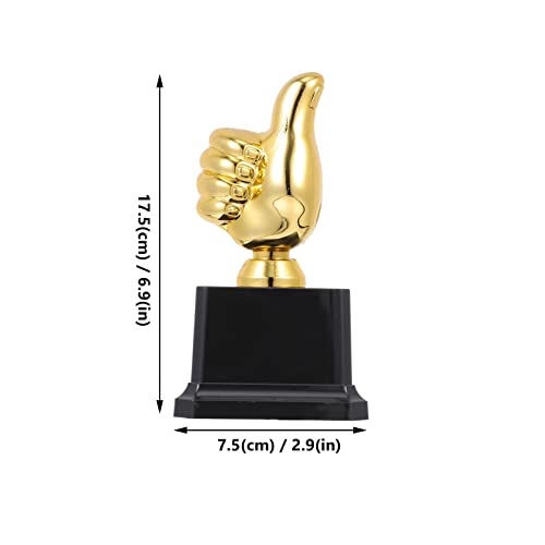 Sosoport 2 Peças Polegares up up Thumb Troféu Troféu de Mão Troféu de Troféu de Mão Prêmio de Ouro