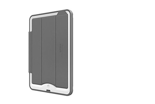 Portfolio Cover + Stand for LifeProof NÜÜD SERIES iPad Air (ONLY) Cases - Retail Packaging - WHITE/GREY (LifeProof FRĒ SERIES Waterproof Case NOT included)