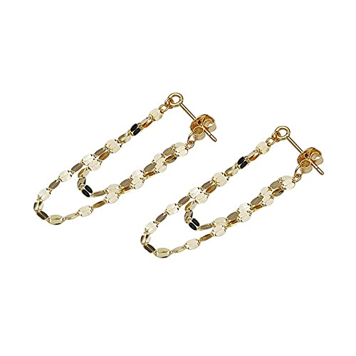 Boucles d'oreilles argent sterling géométriques haut de gamme pour femme