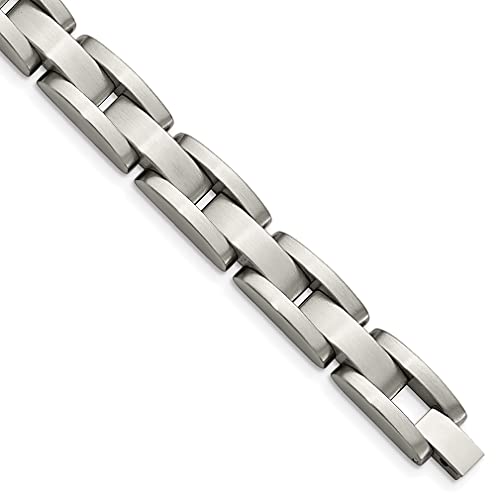 Ice Carats Stainless Steel 8 Inch Link Bracelet Contemporary Men Fashion Jewelry For Dad Mens Gifts For Him #TOP5