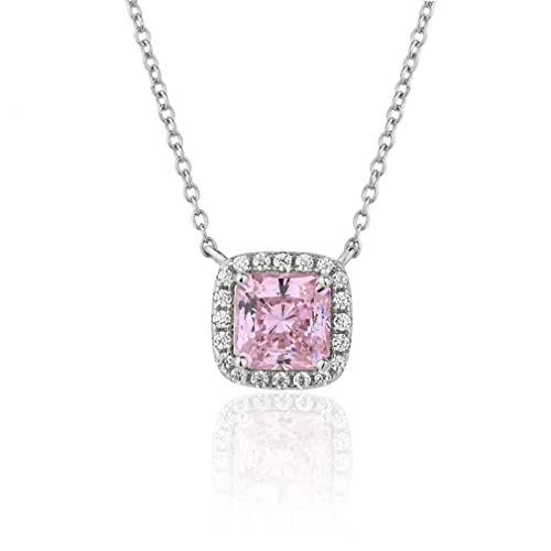 Pendentif diamant haut en carbone et argent 925 idée cadeau luxe pour femme