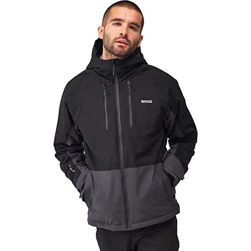 Regatta Mens Highton Stretch III Waterproof Jacket, Giacca impermeabile Uomo, Black,