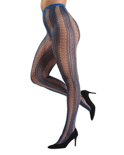 Image of MeMoi Epic Stripe Glamour Fishnet Tights