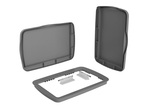 27-Quart Plastic Replacement Waste Container Trash Can Lid for The Kitchen or Laundry Room (Appliance Gray) - Thumbnail 3
