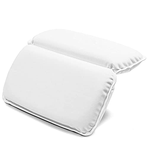 Spa Bath Neck Pillow for Tub, Waterproof (15 x 11.7 x 1.7 Inches)