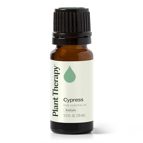 Plant Therapy Cypress Essential Oil 10 mL (1/3 oz) 100% Pure Undiluted Natural Aromatherapy for Congestion Relief and Clear Skin