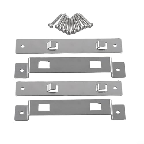 2 Pack Birdhouse Hanging Bracket with Screws, Stainless Steel Mounting