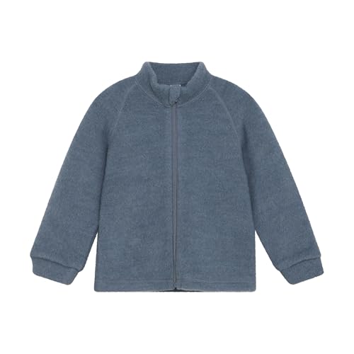 Chaqueta de lana unisex Celavi con cremallera ropa de abrigo suave azul