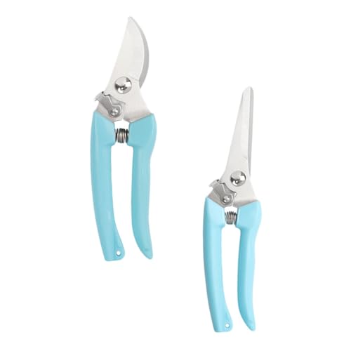 GAROZATION 2pcs Heavy Duty Gardening Scissors Shrub Trimmer Fruit Tree Branch Shears for Professional Pruning