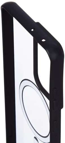 Image of JGD PRODUCTS for Samsung Galaxy S21 Ultra 5G Case: Clear Magnetic Slim Fit Case Compatible with Magsafe Rugged Protective Transparent Cover (Black Magnetic)