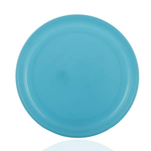Image of Kuber Industries 4 Pieces Unbreakable Round Plastic Microwave Safe Dinner Plates (Green) - CTKTC034607