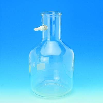6989-121 Filtering Flask, 10 L Capacity, Plastic Coated, Removable Polypropylene Hose Connection, Duran