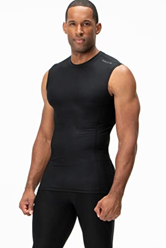 Image of DEVOPS 3 Pack Men's Athletic Compression Shirts Sleeveless
