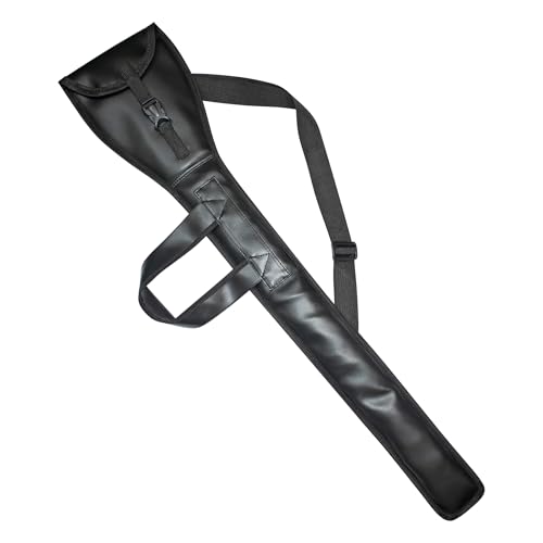 UK EMPIRE GROUP Masonic Knights Templar Sword Case Bag 92cm - Black Leather with Shoulder Strap Sheath & Carrying Cover for Swords