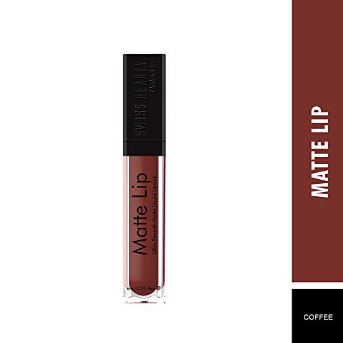 Image of Swiss Beauty Ultra Smooth Matte Liquid Lipstick, Coffee 302-11, 6ml - Smooth Lip Color, Weightless Finish, Silky Matte Finish, Iconic Lip, Matte Finish, Matte Lipstick, Liquid Lipstick (Pack of 2)