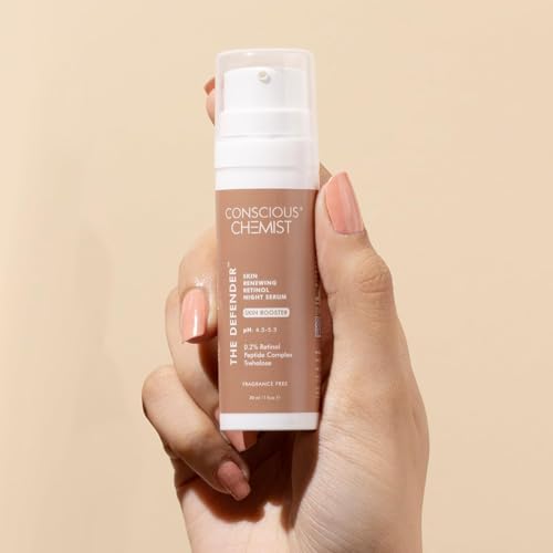 Conscious Chemist® 0.2% Retinol Serum for Face | 30ml | Multi Peptide Anti Aging Serum, Reduces Fine Lines & Wrinkles, For Men & Women, Probiotics & Cica Water - The Defender