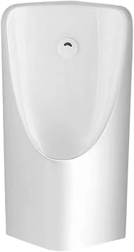Corner Urinals for Men Bathroom,Mens Urinal Troughs with Sensor Flush Valve,Wall-Hung Urinal,Commercial Residential Washout Urinals for Home Hotel, White