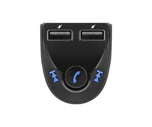 Aluratek Bluetooth Car Audio Receiver And Fm Transmitter With Mic For Hands-Free Calls (Abf01F), Blue #TOP6