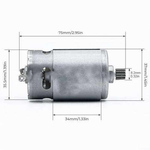Miniatura 3 de Motor Eficiente Rs550 De La Herramienta Eléctrica 21v Dc Con Las Altas Rpm Y El Engranaje Para Los Usos De La Motosierra