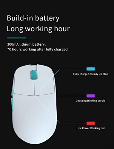 Image of Lamzu Atlantis Mini Wireless Superlight Gaming Mouse Gaming Mouse (Atlantis White)