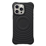 CASETiFY iPhone 15 Pro Max 用 ケース ウェーブ シリコンMagSafe対応 - ブラック