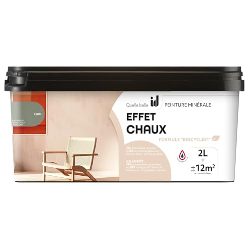 ID Peinture Minérale Effet Chaux Kaki 2L