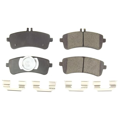 Image of PowerStop Rear Brake Pads for Mercedes-Benz S63 AMG 2015-18 |SL63 AMG 2013-18 |SL65 AMG 2013-18 - Z17 Ceramic Brake Pads with Installation Hardware, 17-1669