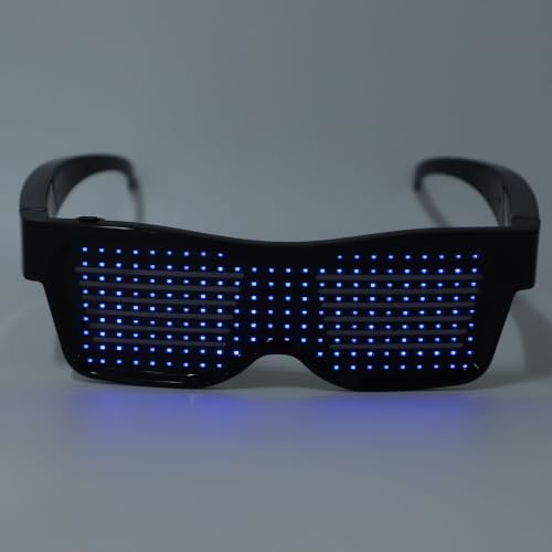 Gafas inteligentes con pantalla LED personalizable y 31 animaciones 4