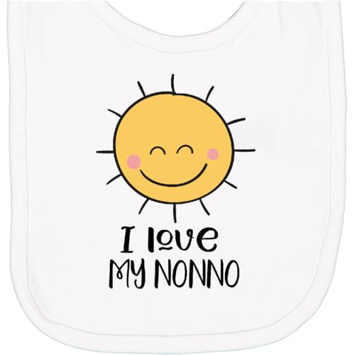 inktastic I Love My Nonno Retro Groovy Newborn Bib
