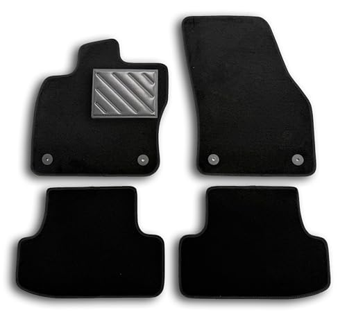 Tapis Seat Ateca à partir de 2016-, sur Mesure, Anti-dérapant, Talonnette en PVC, Fix d'ancrage…, Noir