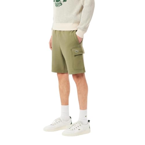 Image of Lacoste Men's Cotton Fleece Cargo Shorts