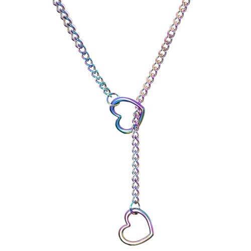 Marrywindix Heart Slip Chain Necklaces Stainless Steel...