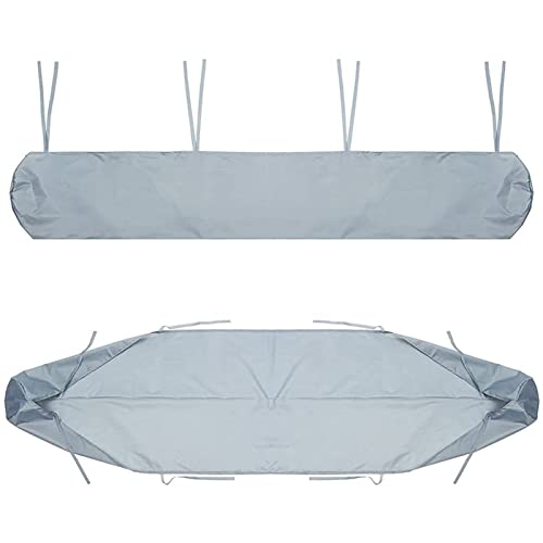De Terrasse De Rangement Housse Auvent Verser/Abri/Tonnelle - Protection La Neige Anti-poussiere en Imperméable -poussière pour Auvent DeTerrasse (2.5m / 8.20ft,Silver)