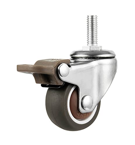 Roulettes pivotantes M8 anti-rayure avec frein pour stabiliser et déplacer vos meubles - 5