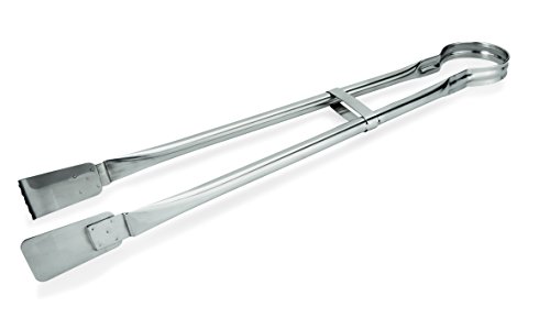 Barbecue Tongs Made Of Stainless Steel – Heavy Duty – High Shine with a Serrated Side Length: 53 cm Grillzange