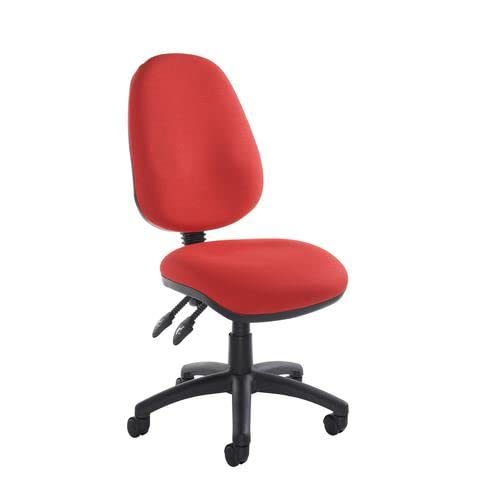 Office Monster Dahab 2 lever PCB operators chair with no arms - red