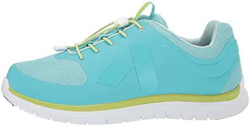 Anodyne Women's Walking Shoes, Teal/Lime, 8 Wide | Image 7