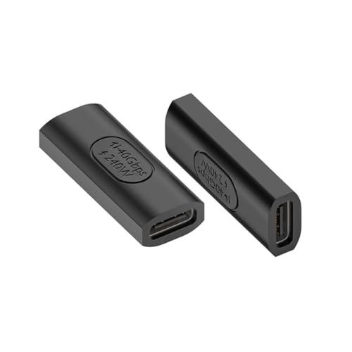 JORINDO Pacote com 2 PD240W tipo C USB 4.0 fêmea para acoplador adaptador fêmea 40Gbps USB4.0 tipo C
