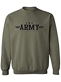 zerogravitee U.S. Army Crewneck Sweatshirt in Military Green - Large