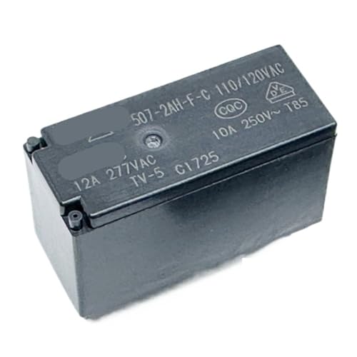 Relé 507-2AH-FC con alta resistencia térmica y bobina de 110-120 V