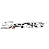 YIXUEERWSY 1 Pièce 3D Sport Insigne de Voiture pour Alfa Romeo Mito 147 156 159 166 Stelvio, Autocollant Emblème Matériau ABS Premium Décalcomanie Extérieure,Silver