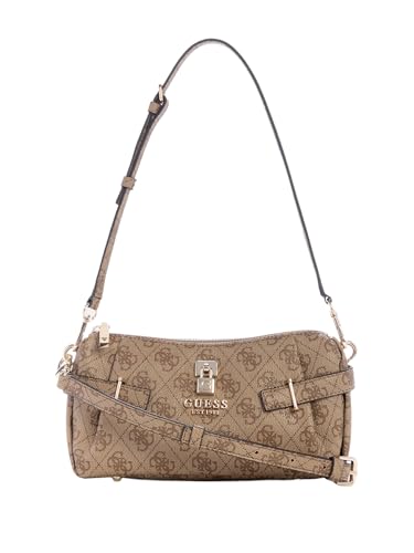 Bolso bandolera GUESS mini marrón claro para mujer, bolso de hombro Yesba Latte
