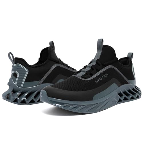 Image of Nautica Men's Casual Fashion Sneakers - Lightweight Lace-Up Athletic Walking Shoes for Gym & Tennis, Comfortable