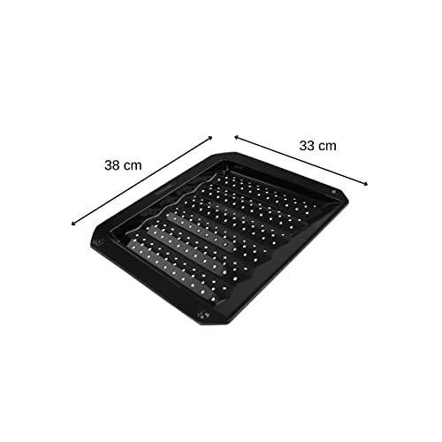 Plaque de cuisson four émaillée robuste 38 x 33 cm de qualité supérieure