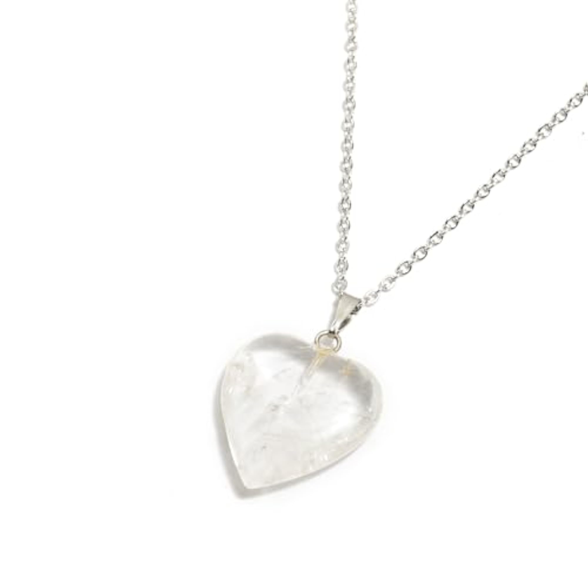 Heart-Shaped Crystal Pendant Necklace for Women