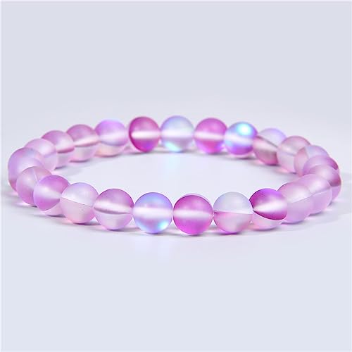 Bracelet en perles de quartz véritable et agate ronde de qualité - 4