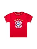 ✅ MATERIAL: 100 % Baumwolle FC Bayern München T-Shirt Logo Baby, 86/92