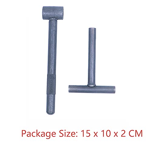 ANCLLO Schraubenschlüssel für Motorrad- und Roller-Ventilschrauben, quadratisches Sechskant-Loch.