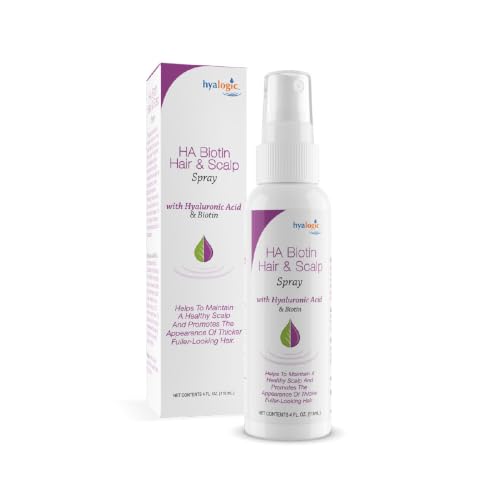 Hyalogic Biotin Volumizing Hair Spray with Hyaluronic Acid for Thinning Hair | Promotes Thicker, Healthier Locks and Scalp | 4 fl oz (118ml)