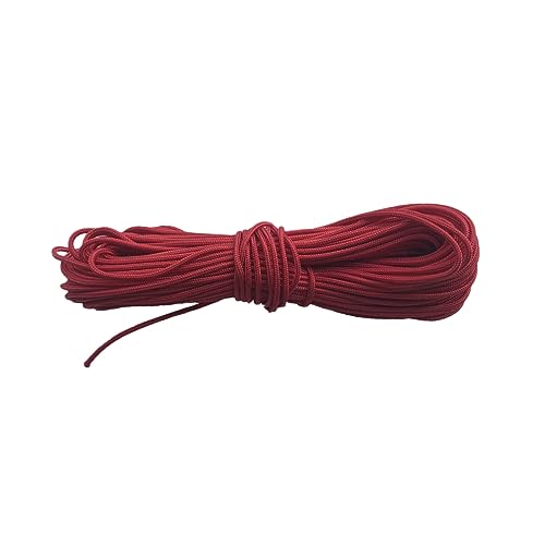 Abaodam 20M Compound D Ring Rope Red Bowstring Cord for Release Strong Micro Braid for Equipment and Accessories